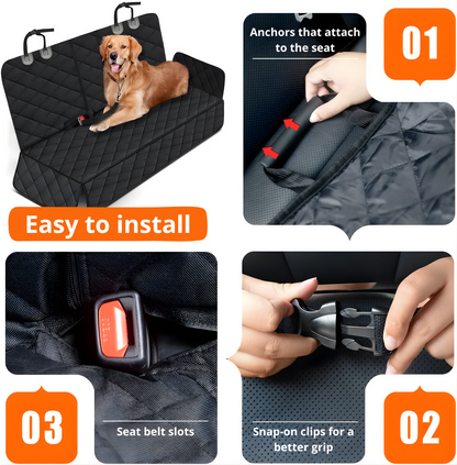 🐾 Pet Backseat Cover – Waterproof and Non-Slip